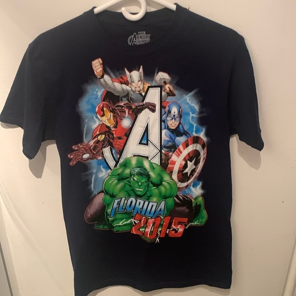 Very Rare Marvel Avemgers Ensemble Florida 2015 100% Cotton Tshirt SZ Small - Picture 1 of 5